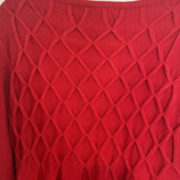 Red Sweater dress - Picture 4 of 4